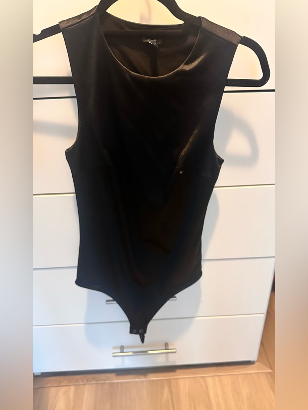 Express Black Sleeveless Kids One-Piece Bodysuit